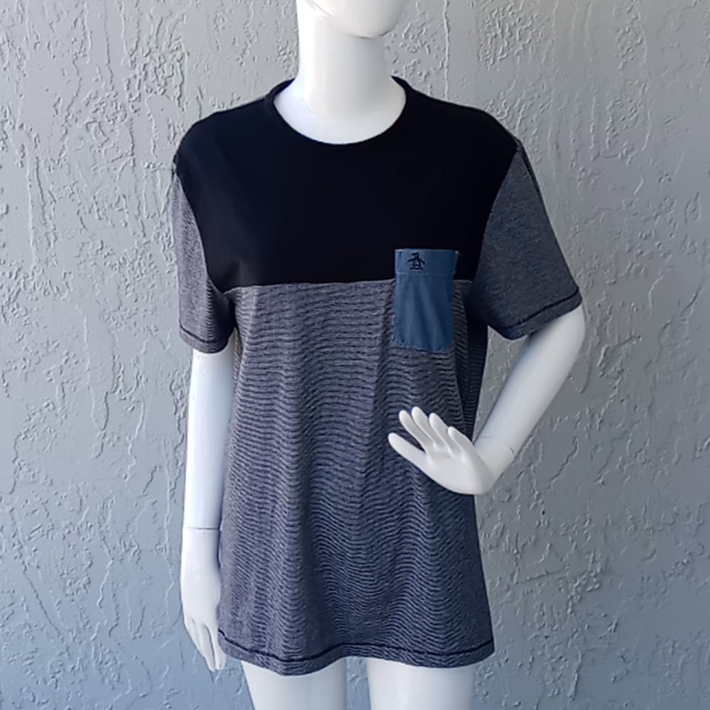 Original Penguin Feeder Stripe Color Block Tee - image 6